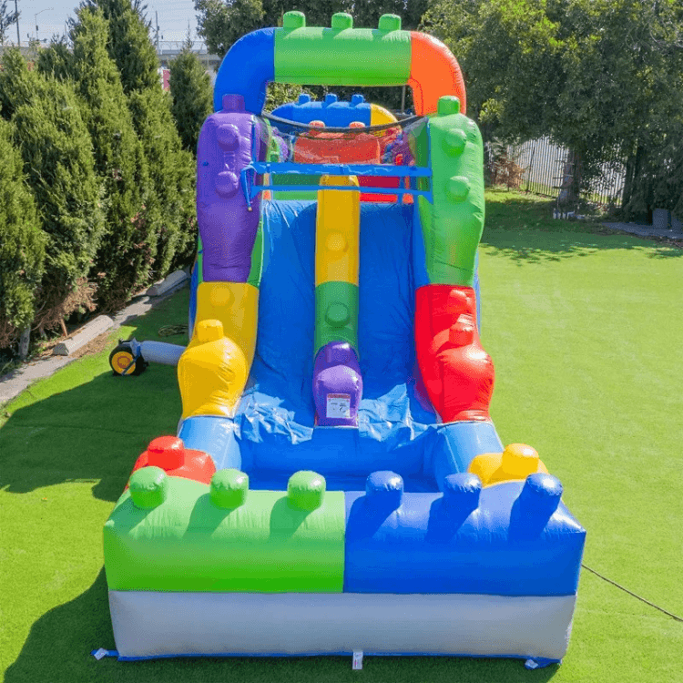 Block Party Obstacle Course with Slide 0