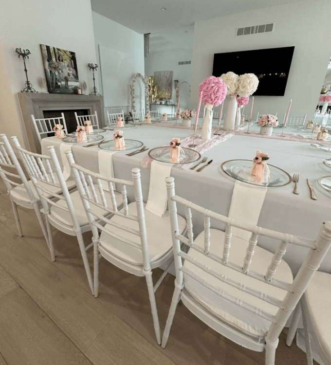 White Chiavari Chair with Cushion