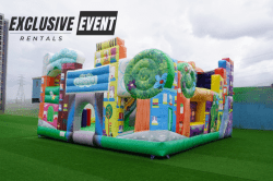 EXTREME FUN CITY Bounce House with Double Slides