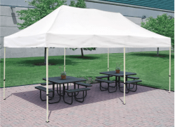 White 10' x 20' Tent