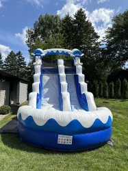 Blue Wave Wet or Dry Slide