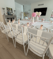 White Chiavari Chair with Cushion