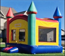 Multi Color Fun Castle Bounce House
