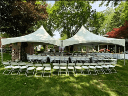 Tent, Table, & Chair Package for 80